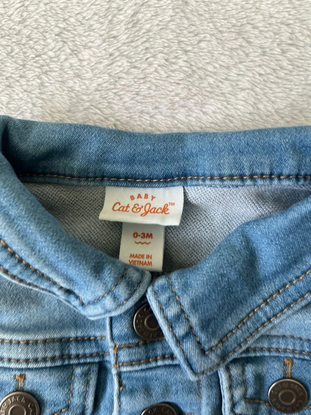 Cat & Jack Light Blue Baby Denim Jacket